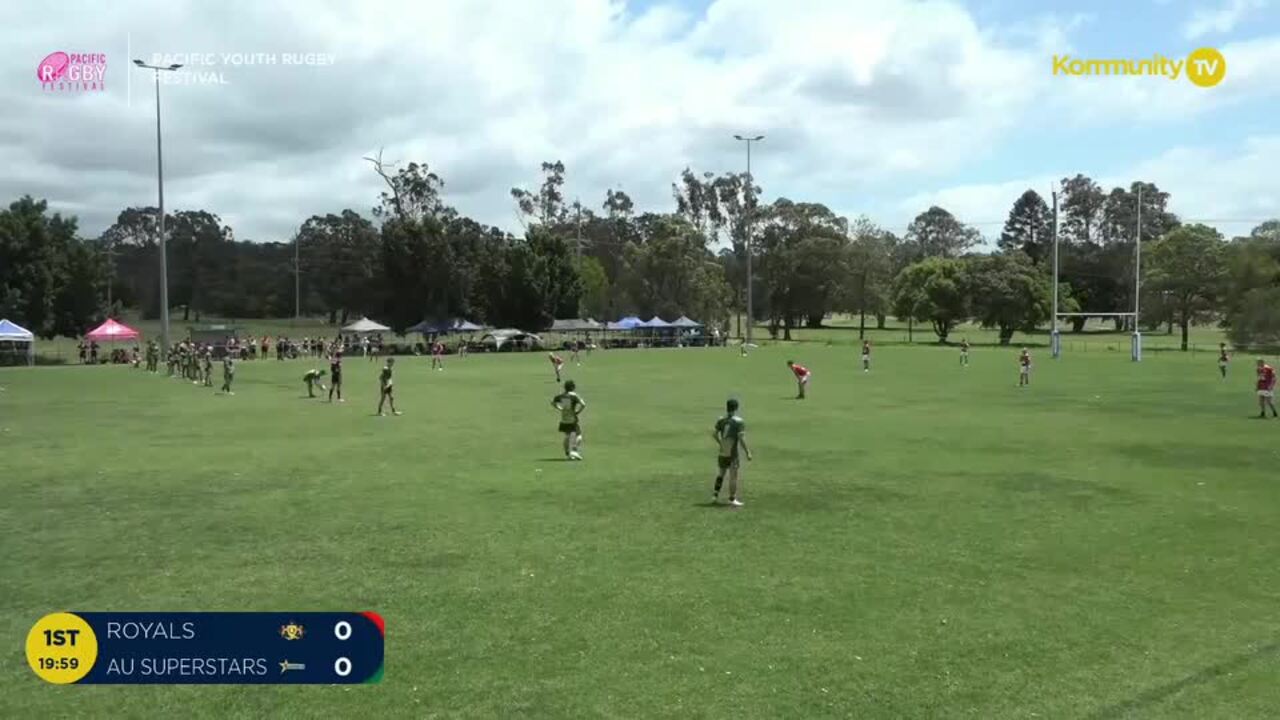 Replay: Queensland Royals v AU Superstars (U14 boys 5th PO)—2024 Pacific Youth Rugby Festival Day 3