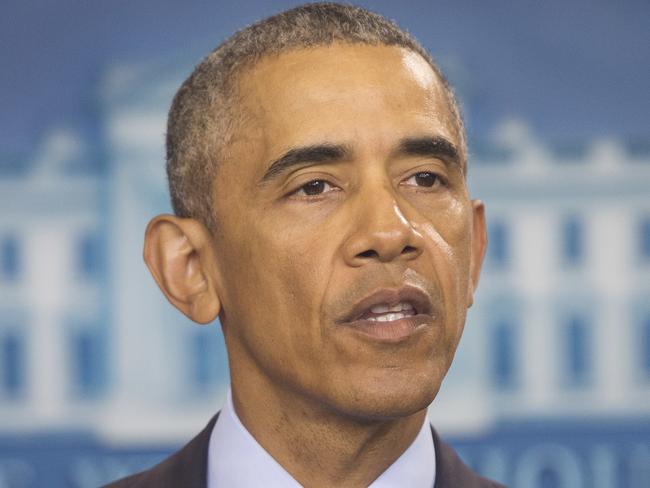 President Barack Obama speaks about the massacre at a Orlando nightclub during a news conference at the White House in Washington, Sunday, June 12, 2016.