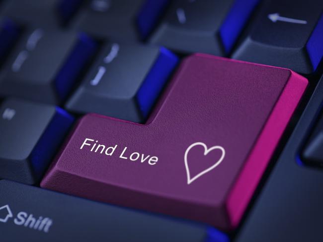 'Find Love' key on a computer keyboard