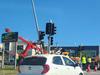 PICTURES: Truck rolls over on major southside suburban road