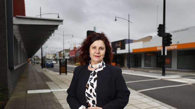 Latrobe City Council Mayor Sharon Gibson for the Mission Zero series, in the Main Street of Morwell. Picture: Alex Coppel.