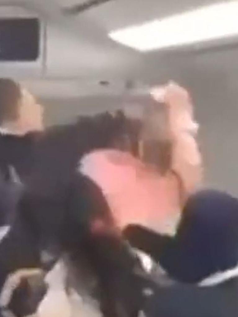 Commuters looked on in horror at the unfolding incident. Picture 7 News