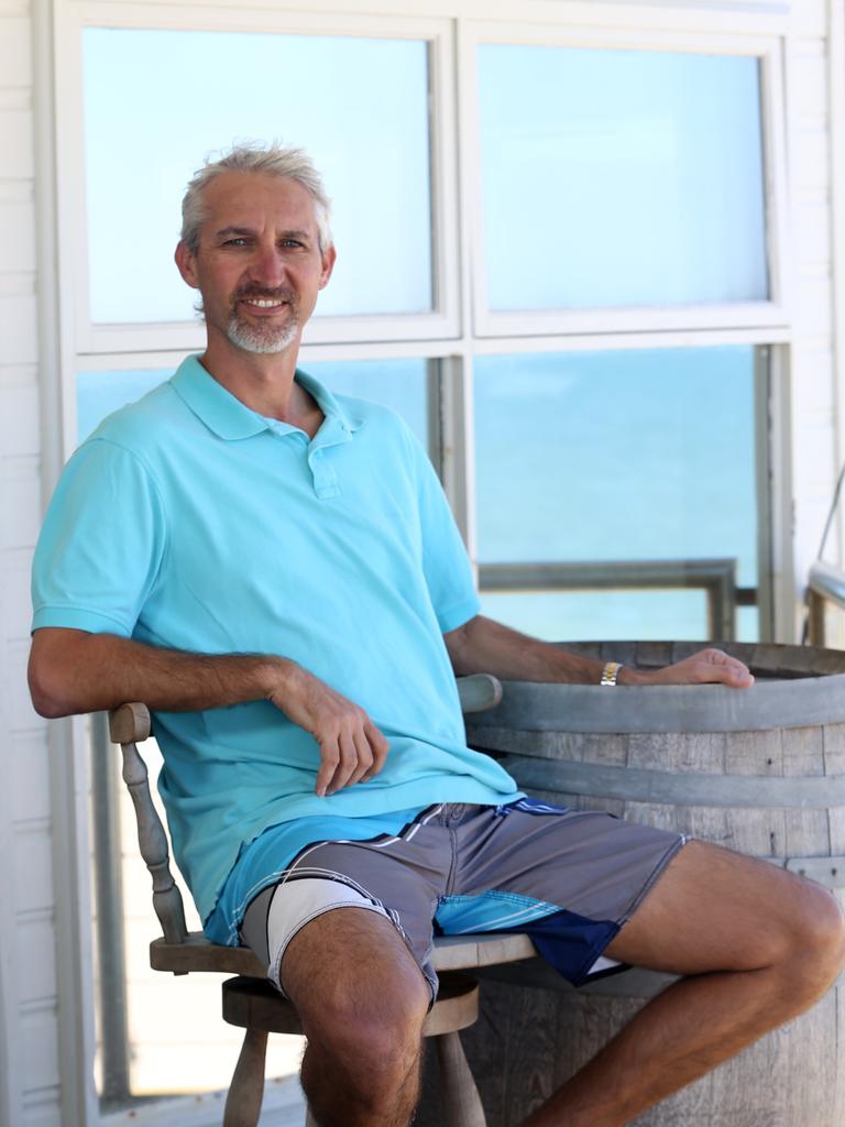 Jason Gillespie at the Normanville near his home on the Fleurieu Peninsula. S.A. Photographer Emma Brasier