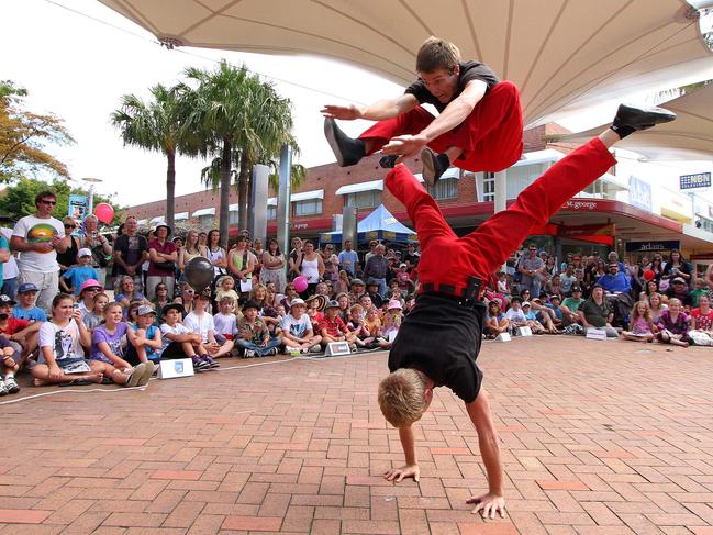 The Coffs Harbour International Buskers and Comedy Festival has been running since 2002. Photo Frank Redward