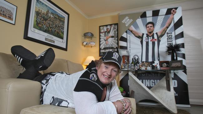 The couple lived in a lavish home and had an extensive collection of Collingwood memorabilia.