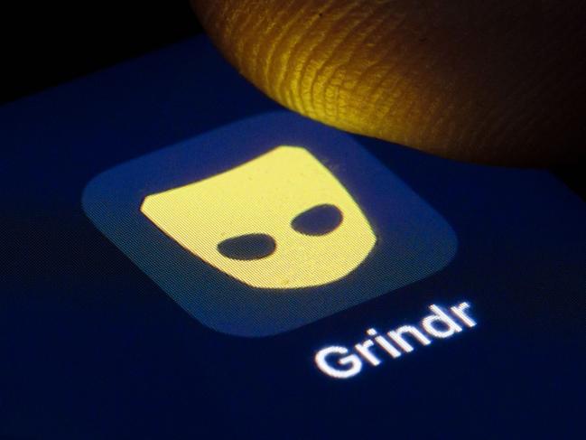 BERLIN, GERMANY - APRIL 22: The logo of the dating app for gay and bisexual men Grindr is shown on the display of a smartphone on April 22, 2020 in Berlin, Germany. (Photo by Thomas Trutschel/Photothek via Getty Images)