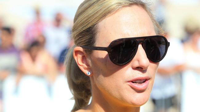 Zara Phillips at this year’s Magic Millions Barrier Draw at Surfers Paradise Beach. Pic Tim Marsden