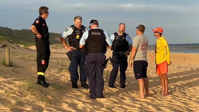 Object resembling a hand grenade was discovered at Wamberal Beach . Picture: Terrigal Fire Station