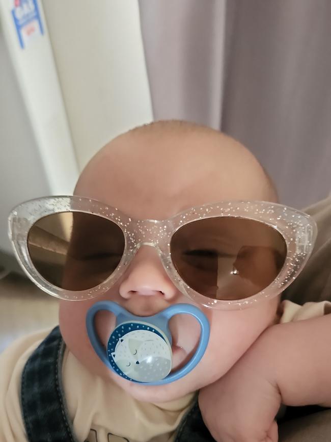 Lincoln Mckenzie, four months old. Lincoln is a very vocal little babe. His favourite things to do are watch Mickey Mouse and yell at everyone who tries to speak to him.