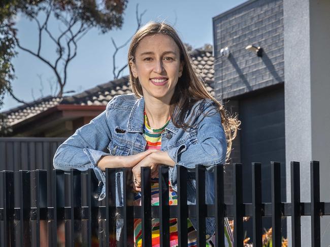 National story about avoiding mortage prison, the mortage cliff and how to refinance your home. Vanessa Fabris a KPMG associate director, bought a home late last year amid the whirlwind of interest rate rises. Picture: Jake Nowakowski