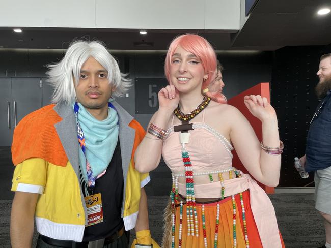 Maddy and Matt at the 2024 PAX Aus Convention at the Melbourne Convention and Exhibition Centre. Picture: Himangi Singh