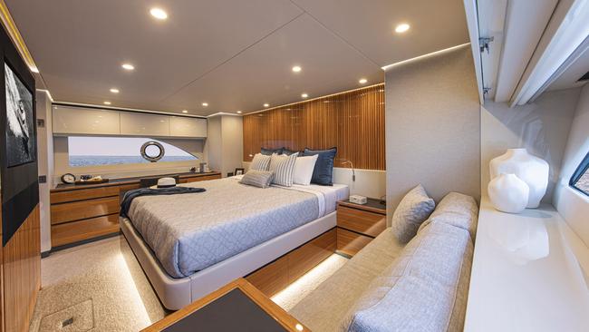 Inside the Riviera 78 Motor Yacht. Picture: Supplied