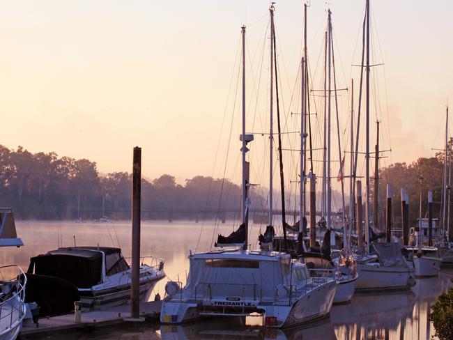 Sunrise on the Mary River at Maryborough. Picture: Tim Marsden