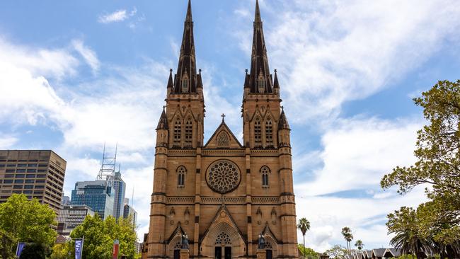 Pell’s body will be buried in the crypt at St Mary's Cathedral in Sydney. Picture NCA NewsWire / Seb Haggett