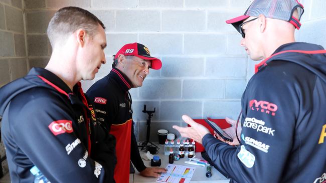 Reynolds and Luke Youlden with Phil Rankin.