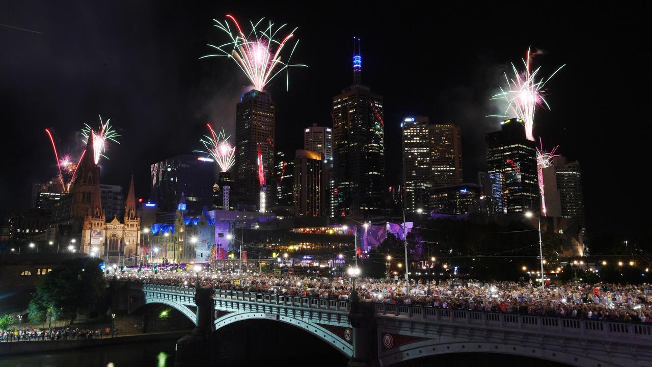 There will be no fireworks launched from rooftops in Melbourne this year. Picture: AAP / James Ross