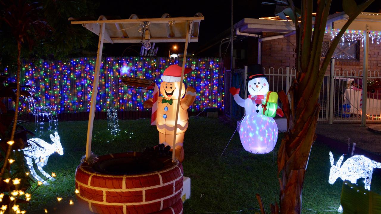 Christmas lights in Grosvenor Place in West Mackay. Picture: Rae Wilson