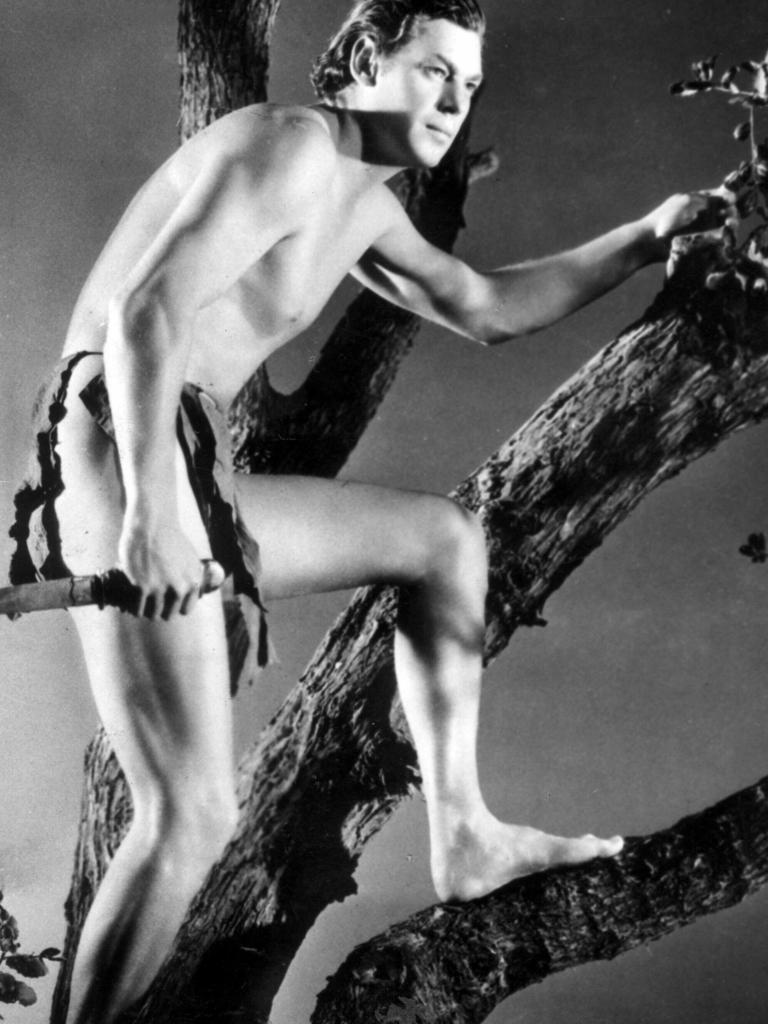 Buster Crabbe Johnny Weissmuller Tarzan Vs Flash Gordon Arm 