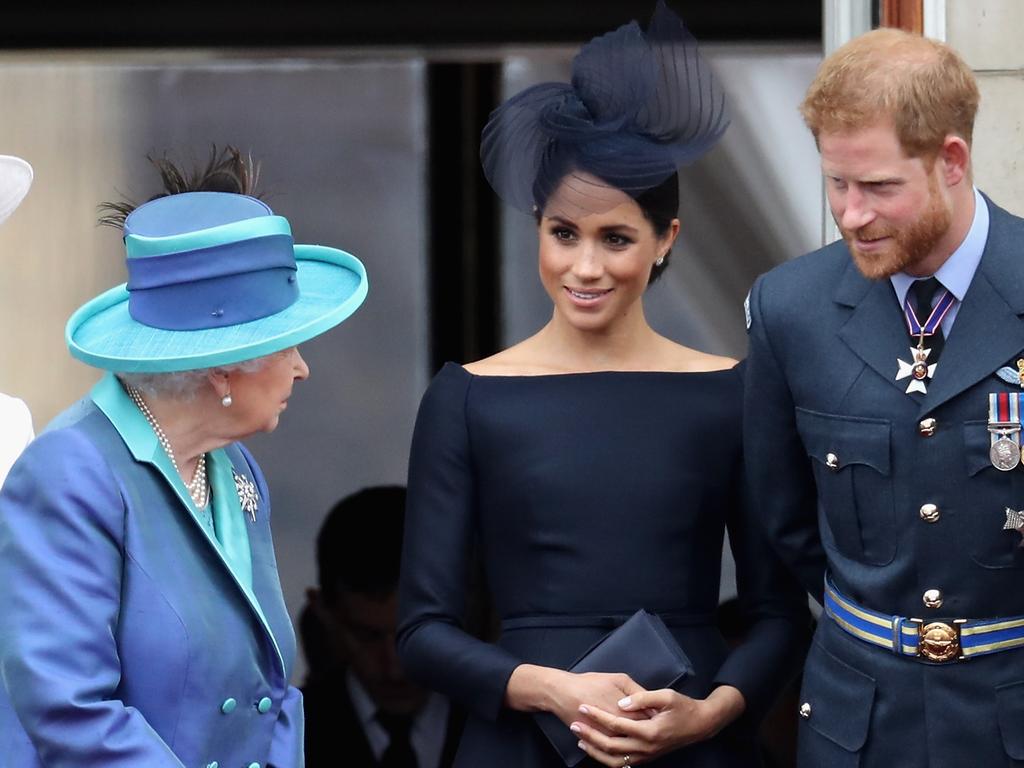 Meghan Markle said that she thought having to curtsy to the Queen was “a joke”. Picture: Getty Images