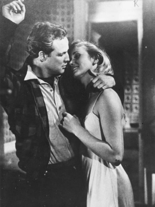 Marlon Brando with Eva Marie Saint 1954’s On The Waterfront.