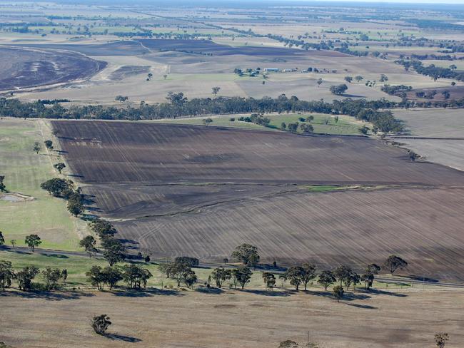 The view from Mt Arapiles at Natimuk west of Horsham. Picture: Simone Dalton/DEPI