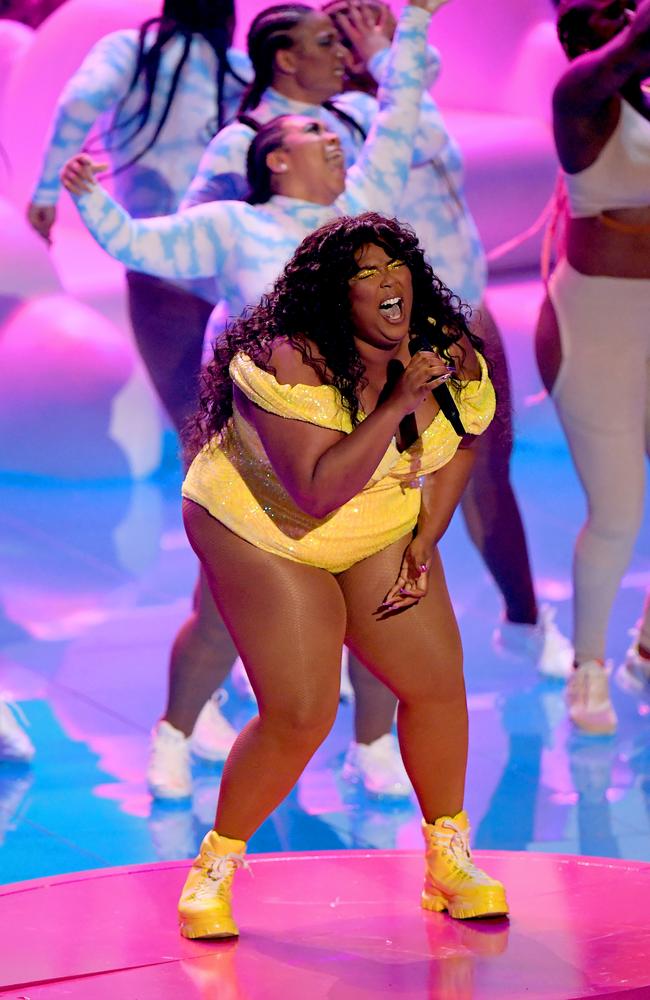 A big body positivity advocate, Lizzo has copped some flak for fans for losing weight recently. Picture: Mike Coppola/Getty