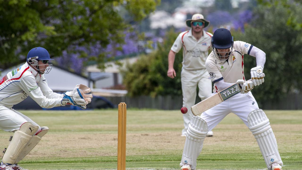 Liam Brown bats for Met Easts. Picture: Nev Madsen.