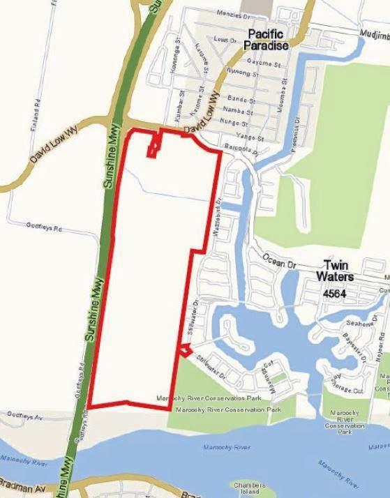 PLANS: The proposed site and development of Twin Waters West.