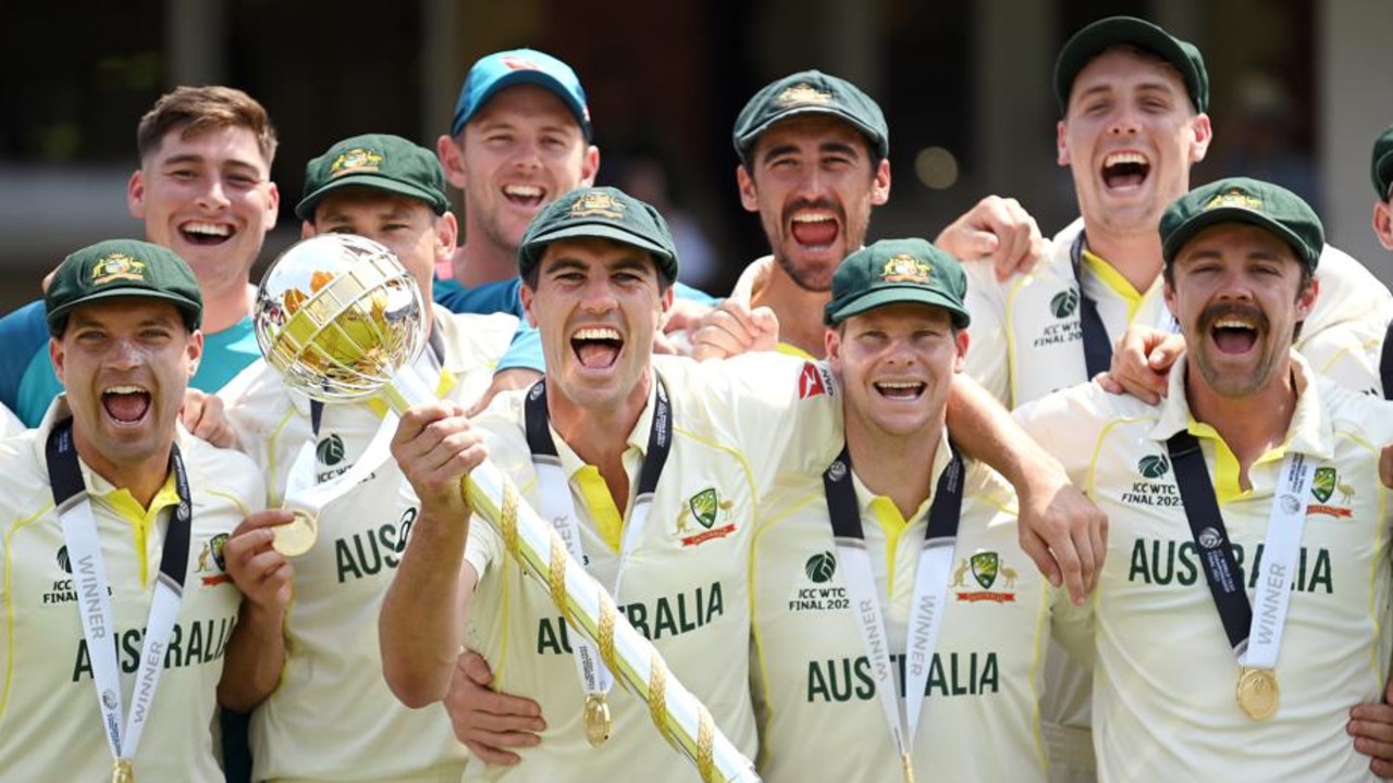 Australia won the title but not the night. Photo by Alex Davidson-ICC/ICC via Getty Images