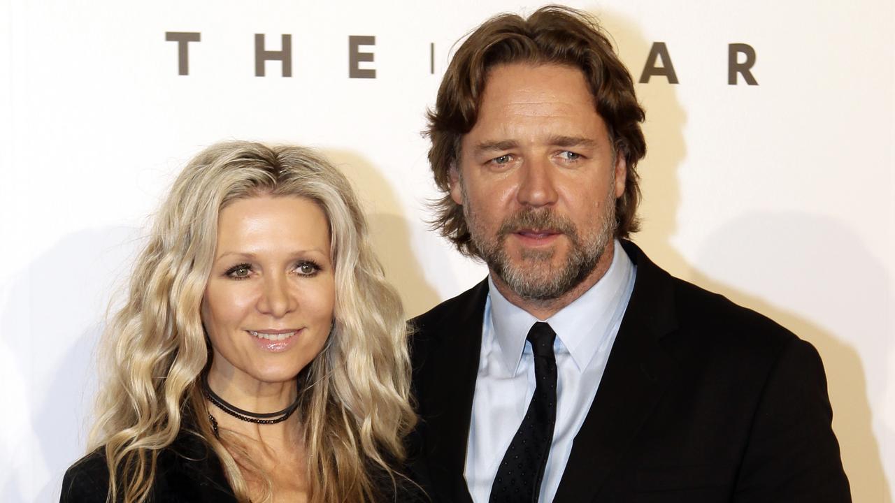 Danielle Spencer and Russell Crowe.