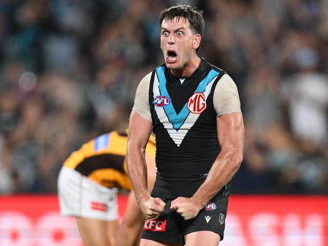 Port Adelaide could get more compensation for Butters if he left this year compared to 2026. Picture: Getty Images