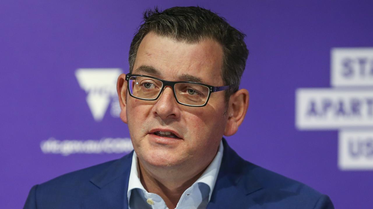 Premier Daniel Andrews confirms 66 new virus cases across Victoria on Friday. Picture: Wayne Taylor/ NCA NewsWire