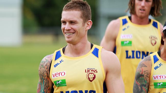 Lions star Dayne Beams returned to training last week. Picture: Claudia Baxter