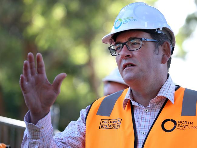 Daniel Andrews is being urged to consider delaying some Big Build projects to find budget savings. Picture: David Crosling