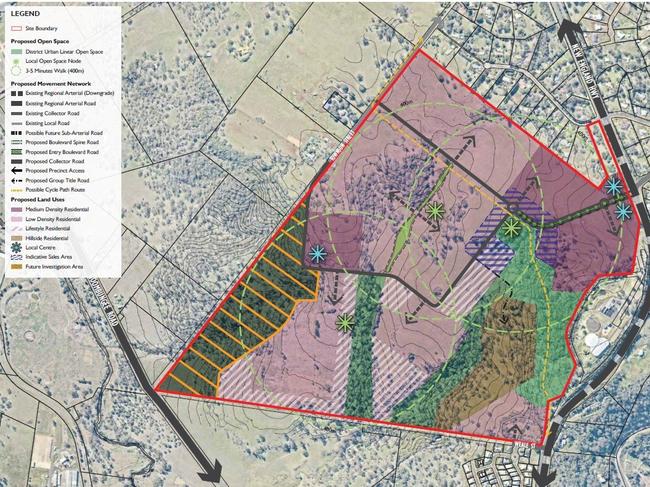 New layout images have been released of Habitat Mt Kynoch, which is currently in the public notification stage with the Toowoomba Regional Council.