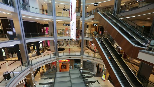 Myer Westfield was among locations targeted this month.