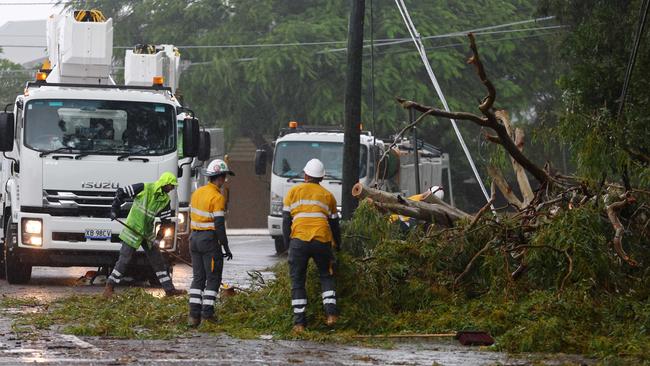 About 200,000 homes in Alfred’s warpath are still without power. Picture: NewsWire/ Tertius Pickard