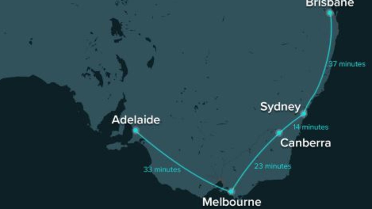 A hyperloop could connect cities on the east coast. Picture Supplied