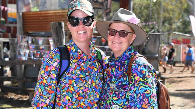 Tiffany and Tammy Thorley at the Gympie Muster. Picture: Patrick Woods.