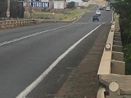 The Princes Highway bike lane over the Hopkins River bridge. Picture: Submitted