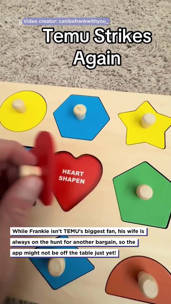 TEMU toy fail: matching shapes gone wrong!