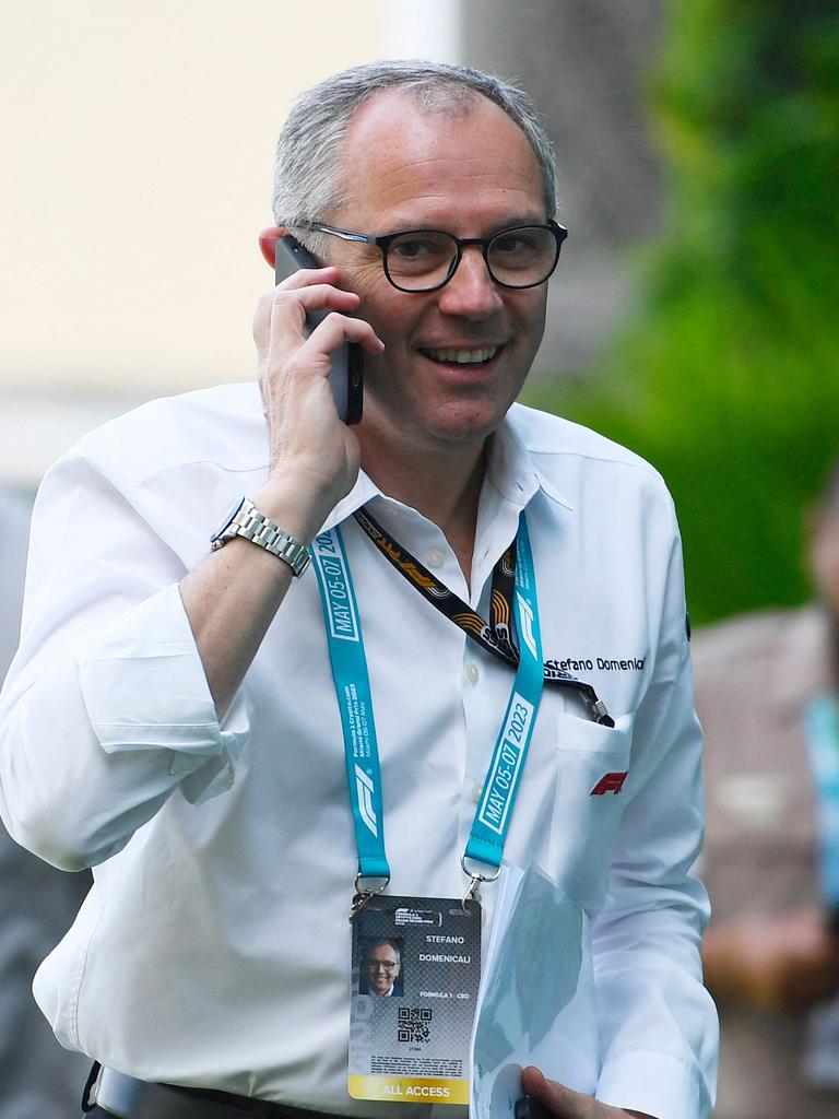 F1 CEO Stefano Domenicali. Photo: Rudy Carezzevoli/Getty Images/AFP.