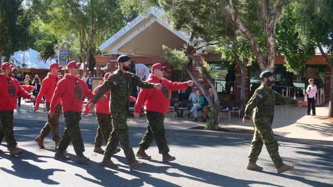 Guests from the Canadian Patrol group took part in the festivities. Picture: Laura Hooper.