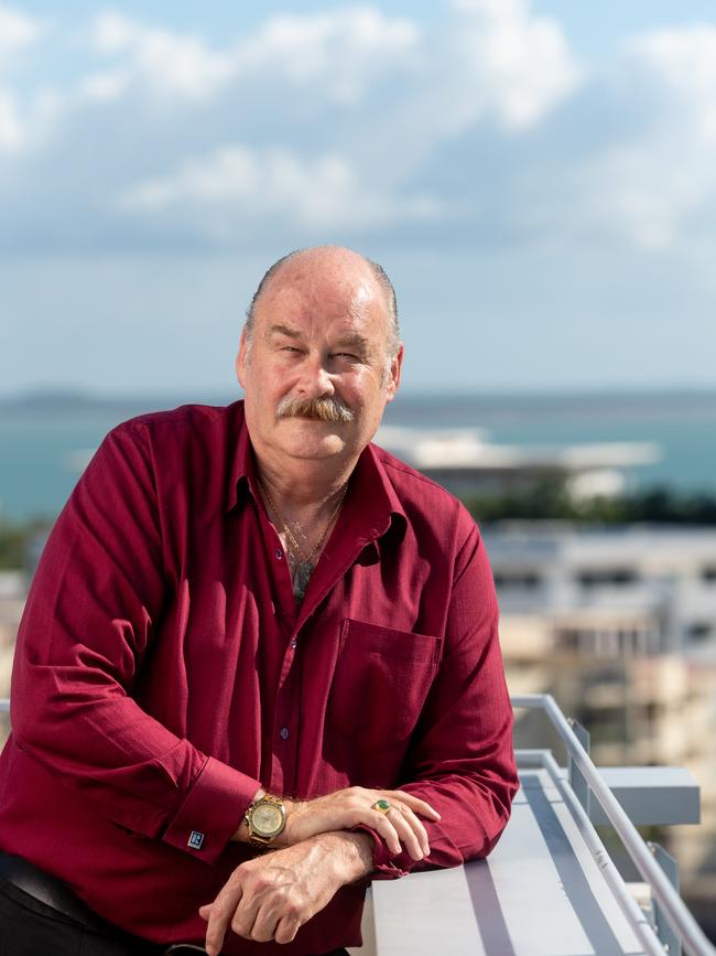 Quentin Kilian overlooking the Darwin CBD. Quentin is head of REINT. Picture: Che Chorley