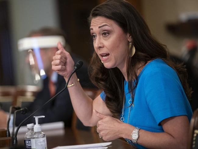 Jaime Herrera Beutler revealed a phone call between Donald Trump and Kevin McCarthy on the day of the riots. Picture: AFP.