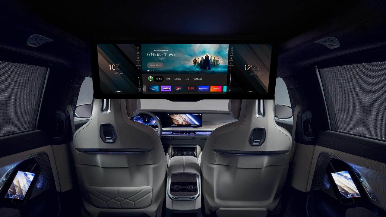 a giant “Theatre Screen” dominates the rear seats.