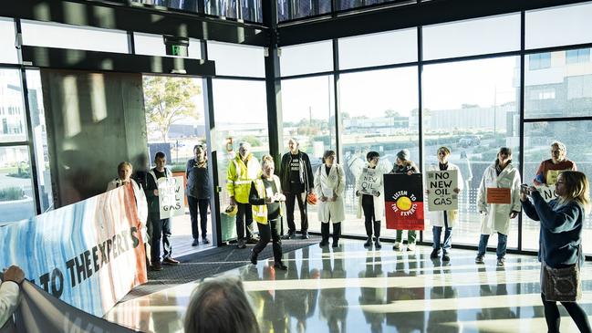 Extinction Rebellion is protesting the gas and coal industry in South Australia this week. Picture: Supplied / Matt Hrkac