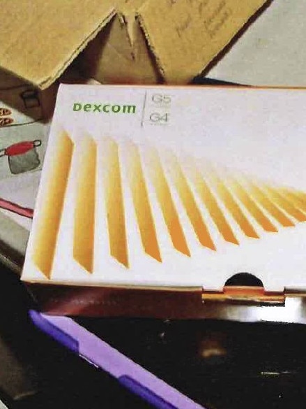 A Dexcom box containing the device Elizabeth used to monitor her blood glucose levels. Picture: Supplied