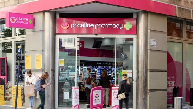 The battle for Priceline owner Australian Pharmaceutical Industries is heating up as Wesfarmers flags it will use its 19.3 per cent stake to block Woolworths’ takeover. Picture: Brenton Edwards/NCA NewsWire