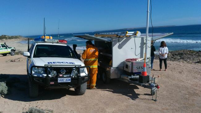 Police believe a 46-year-old Elliston man has died following a shark attack at Walkers Rock Beach near Elliston on the Eyre Peninsula. Picture: Andrew Brooks